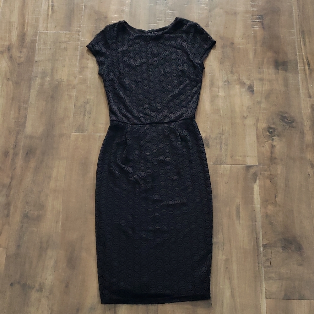 Black Lace Midi Dress